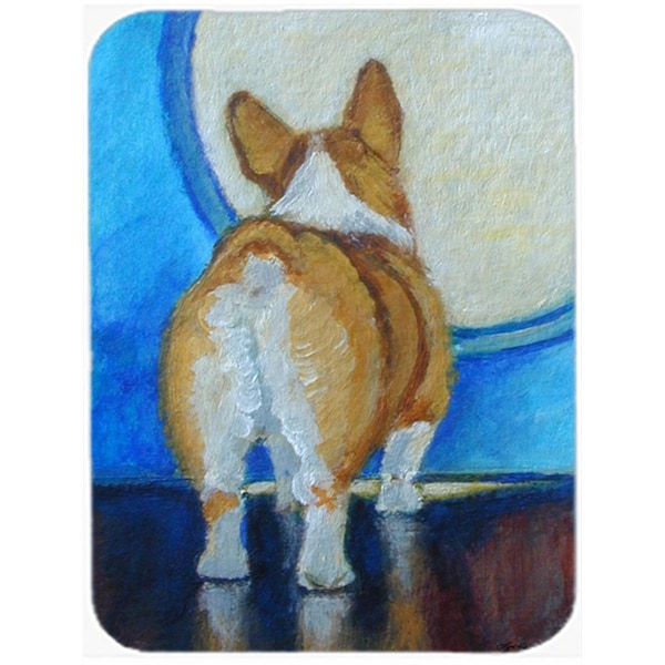 Carolines Treasures Corgi Butt Glass Cutting Board Large - 7426LCB