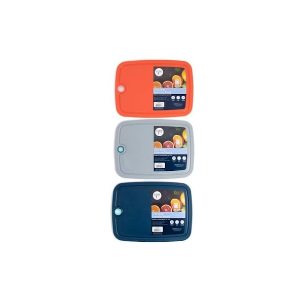 Core Home Grip Strip 12 in. L X 7 in. W X 9 in. Plastic Cutting Board Set 3 pc - DBCCDU30609