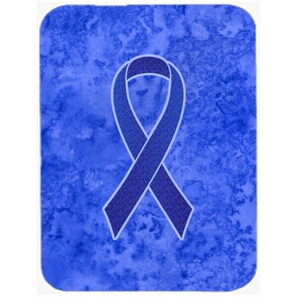 Carolines Treasures Carolines Treasures AN1202LCB 15 H x 12 L In. Dark Blue Ribbon for Colon Cancer Awareness Glass Cutting Board; Large Size - AN1202LCB