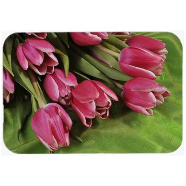 Carolines Treasures Carolines Treasures APH5048LCB Pink Tulips Glass Cutting Board; Large - APH5048LCB