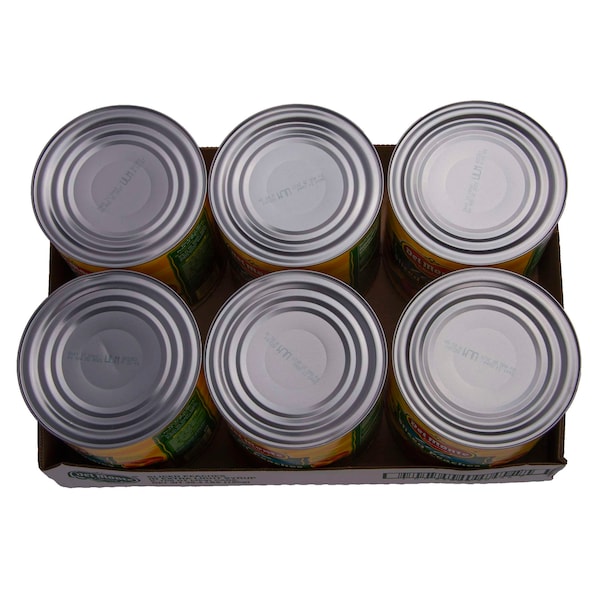 Duraznos en rebanadas Del Monte en almíbar extra ligero lata de 105 oz., paquete de 6 - 2004734