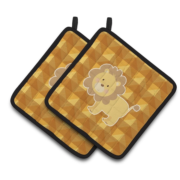 Carolines Treasures Lion Pair of Pot Holders - BB7032PTHD