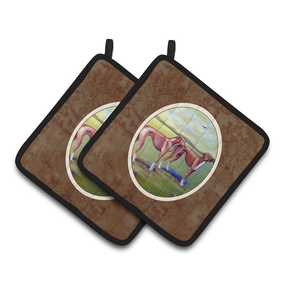 Carolines Treasures Azawakh Hound Pair of Pot Holders - 7001PTHD