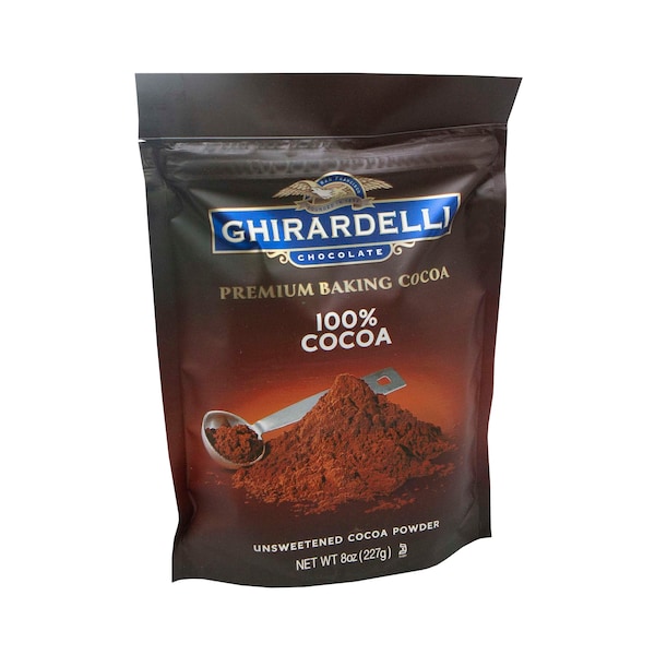 Polvo de cacao sin azúcar Ghirardelli 8 oz. Bolsa, PK6 - 61703