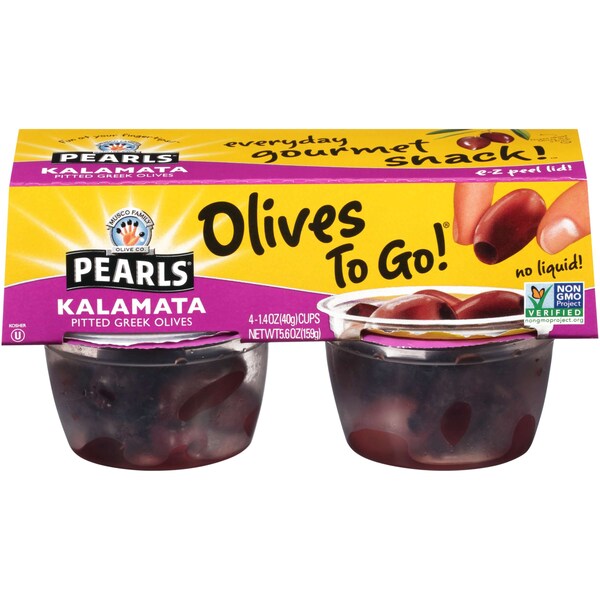 Perlas de aceitunas sin hueso Kalamata de 5.6 oz., PK6 - 8061315