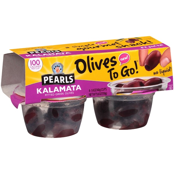 Perlas de aceitunas sin hueso Kalamata de 5.6 oz., PK6 - 8061315