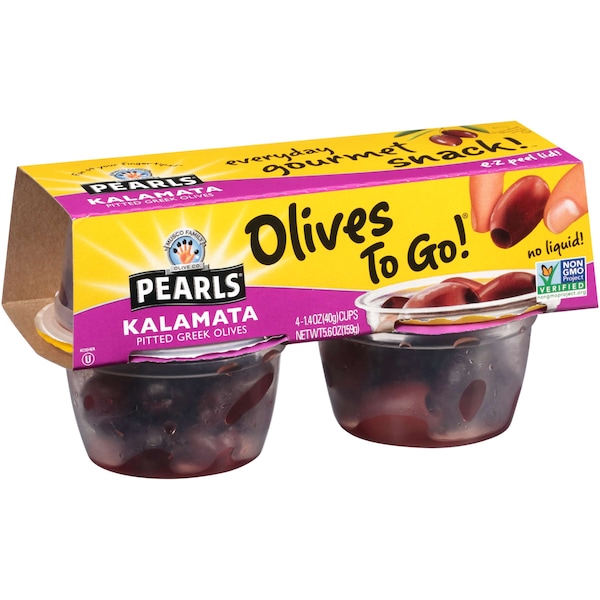 Perlas de aceitunas sin hueso Kalamata de 5.6 oz., PK6 - 8061315