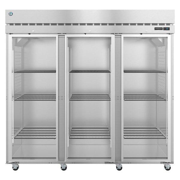 Hoshizaki America Refrigerator, Three Section Upright, Full Glass Doors with Lock - R3A-FG