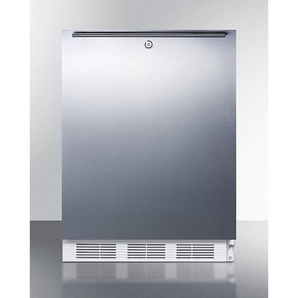 Summit Appliance Div. Summit-32"H ADA Comp Built-In Undercounter Refrigerator, Lock, S/S Door - FF7LWBISSHHADA