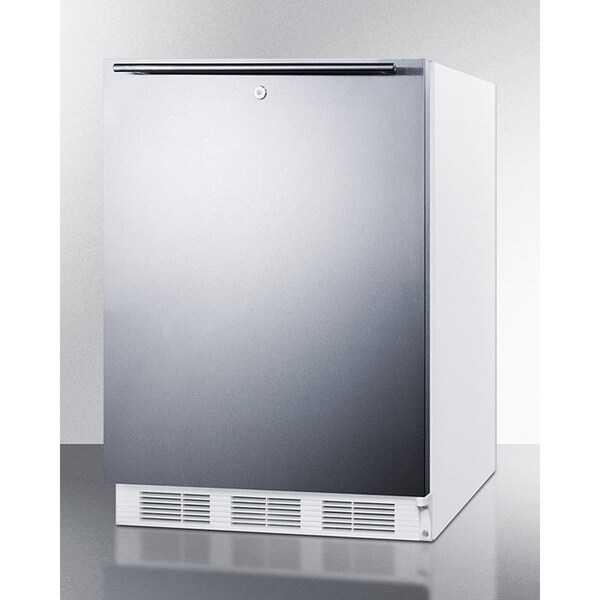 Summit Appliance Div. Summit-32"H ADA Comp Built-In Undercounter Refrigerator, Lock, S/S Door - FF7LWBISSHHADA