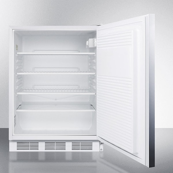 Summit Appliance Div. Summit-32"H ADA Comp Built-In Undercounter Refrigerator, Lock, S/S Door - FF7LWBISSHHADA