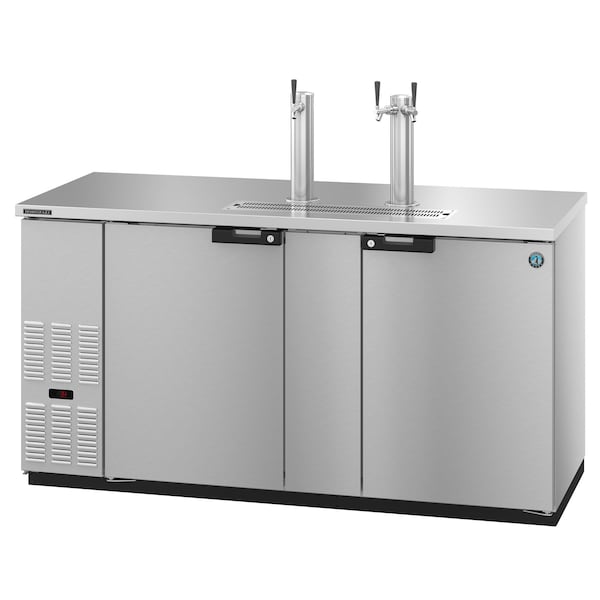 Hoshizaki America Refrigerator, Two Section, Stainless Steel Back Bar Direct Draw, Solid Doors,  - DD69-S