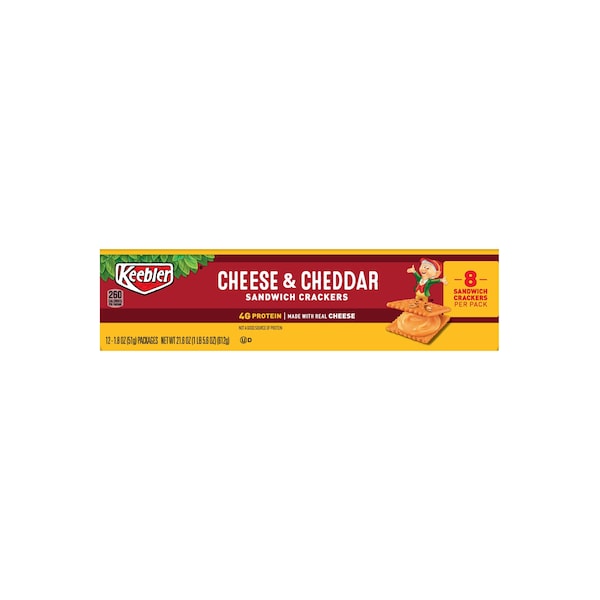 Galletas Sandwich con Queso y Cheddar Keebler Keebler de 1.8 oz. paquete, PK144 - 3010021146