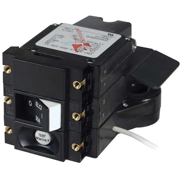 Blue Sea Systems Circuit Breaker, A Series, 30A, 2 Pole, 120/240V AC, 5kA - 3102100