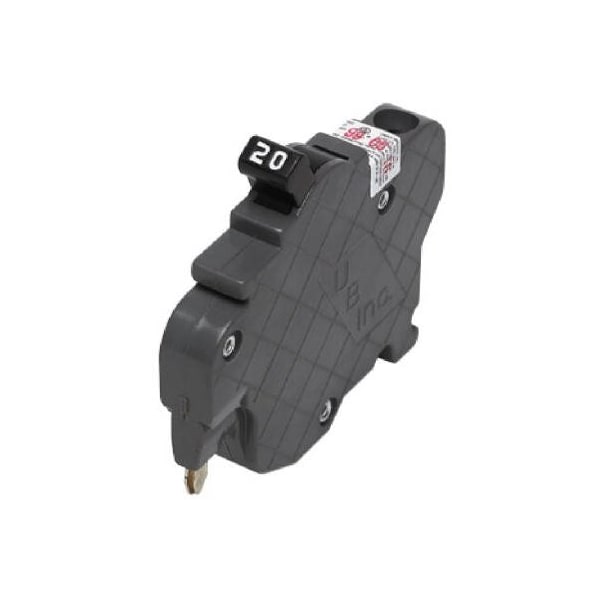 Connecticut Electric Circuit Breaker, UBIF Thin Series, 20A, 1 Pole, 120V AC, 10kA - VPKUBIF020N