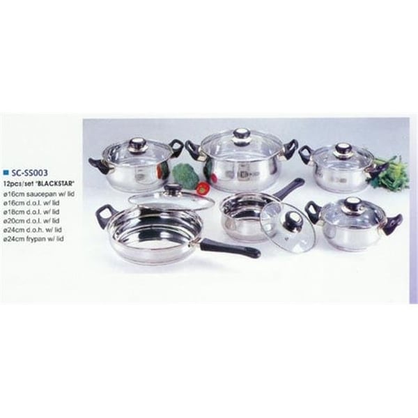 American Trading House American Trading House SC-SS003 12 pcs S/S Cookware Set - SC-SS003