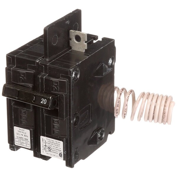 Siemens Miniature Circuit Breaker, BQ Series, 20A, 1 Pole, 120V AC, 10kA at 120V AC - BQ1B02000S01