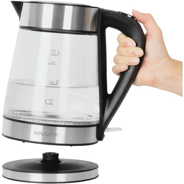 Kalorik 1.7L Stainless Steel Rapid Boil Electric Kettle with Blue LED - JK 45907 SS