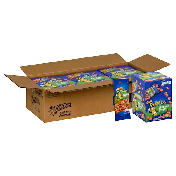 Planters Maní con Chile y Limón en Tubo de 2.25 oz, Paquete de 30 - 10029000020457