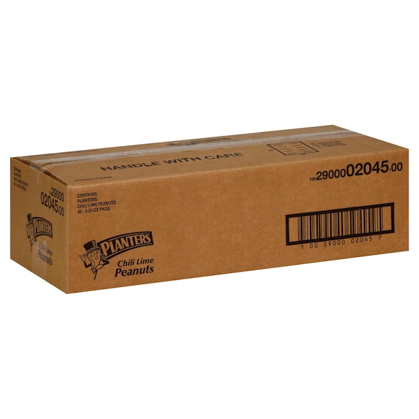 Planters Maní con Chile y Limón en Tubo de 2.25 oz, Paquete de 30 - 10029000020457