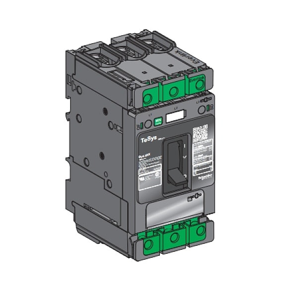 Schneider Electric Motor Circuit Protector, BV4 Series, 50A, 3 Pole, 347/600V AC - BV4T050J