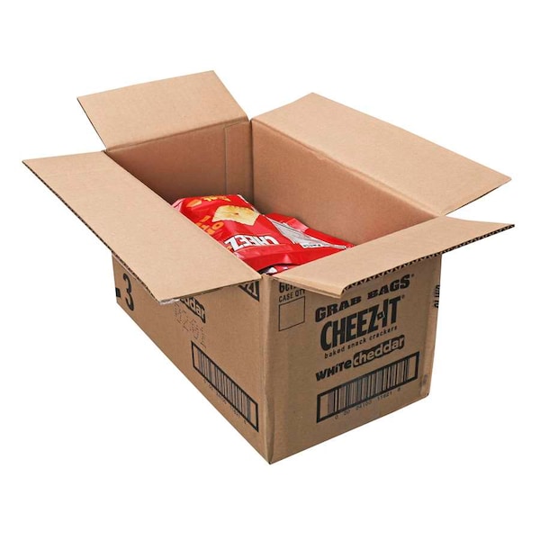 Cheez-It Cheez-It Bolsa para llevar recerrable de galletas de cheddar blanco de 7 oz. Paquete de 6 - 2410011621