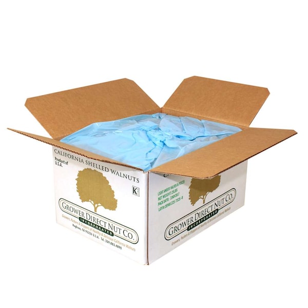 Producto nueces Commodity light Amber Combo mitades y piezas de nogal 25 libras - 497405