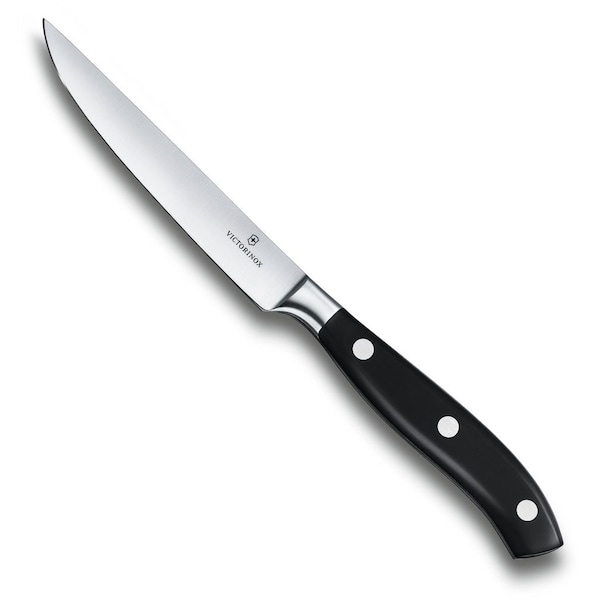 Swiss Army Brands 2024 Victorinox Kitchen Grande Maitre, 4.5In Steak, Pom Handles, Forged Steel - VIC-7.7203.12G