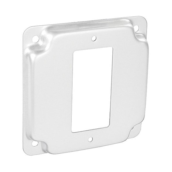 Southwire Electrical Box Cover, Square, 316 Stainless Steel, GFCI, Raised Cover - G1947-SS