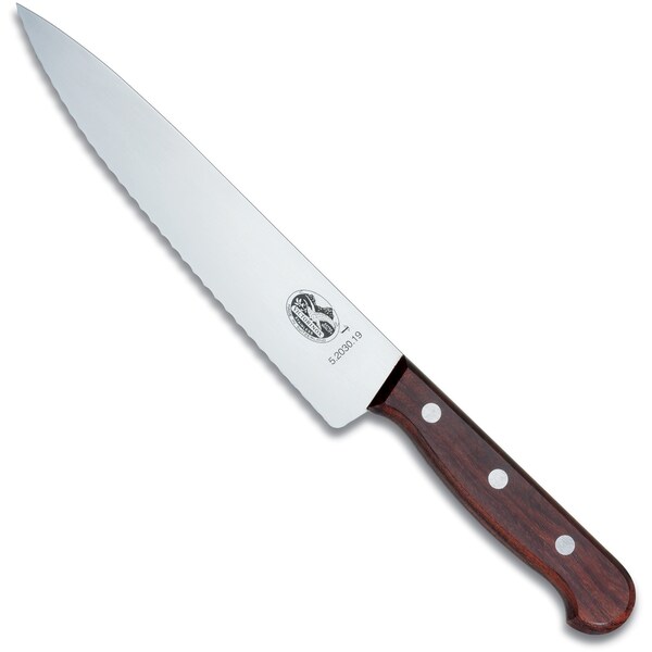 Swiss Army Brands Victorinox 40027 Kitchen Wood Chef'S - Serrated , 70.5In Narrow, Stiff Blade, 10.5In Width - VIC-5.2030.19