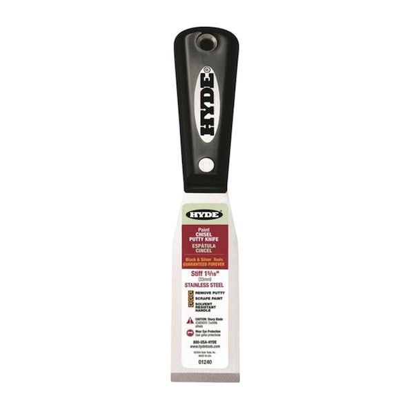 Hyde 1.312 in. Stainless Steel Stiff Putty Knife - 1914167