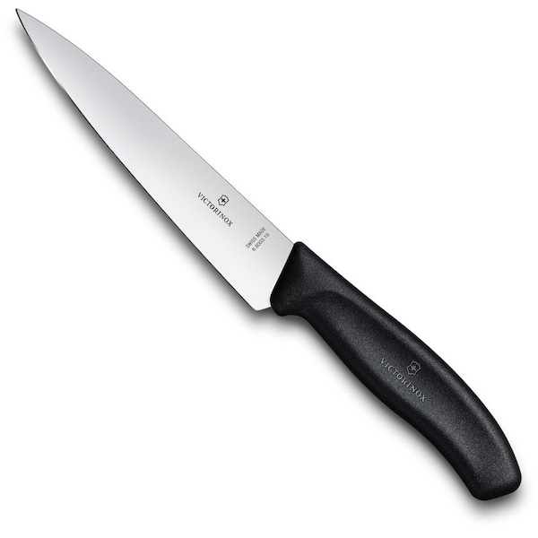 Swiss Army Brands 6.8003.15Us1 Kitchen Swiss Classic Chef'S 6In Straight Blade, 10.5In Width At Handle Black Packaged - VIC-6.8003.15-X2