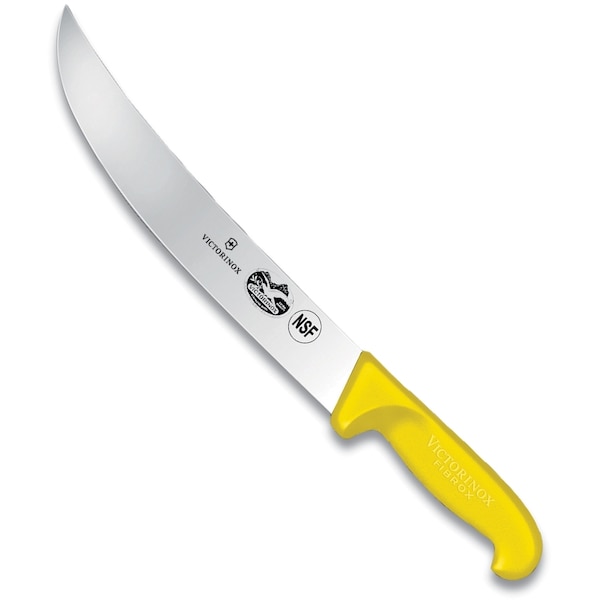 Swiss Army Brands Victorinox 40475 Kitchen Fibrox Pro - Haccp Yellow Cimeter, 10In Blade - VIC-5.7308.25
