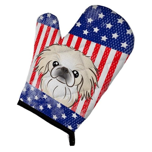 Carolines Treasures Carolines Treasures BB2151OVMT American Flag & Pekingese Oven Mitt - BB2151OVMT