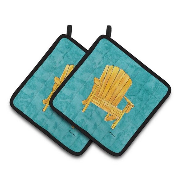 Carolines Treasures Welcome to the Trailer Pair of Pot Holders, 7.5 x 3 x 7.5 in. - 8761PTHD