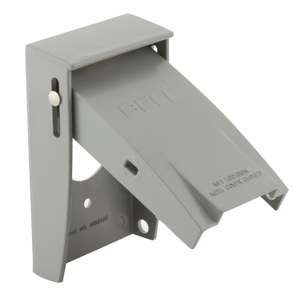 Bell Outdoor Weatherproof Cover, Single Gang Box Type, 1 Gang, Flip/Snap Cover - 5031-0
