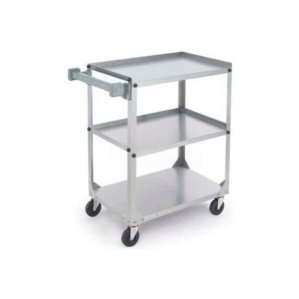 Vollrath Co VollrathÂ Medium Duty Utility Cart, , Stainless Steel, 27-1/2"X15-1/2"X32-5/8", 300 Lb Cap - 97120