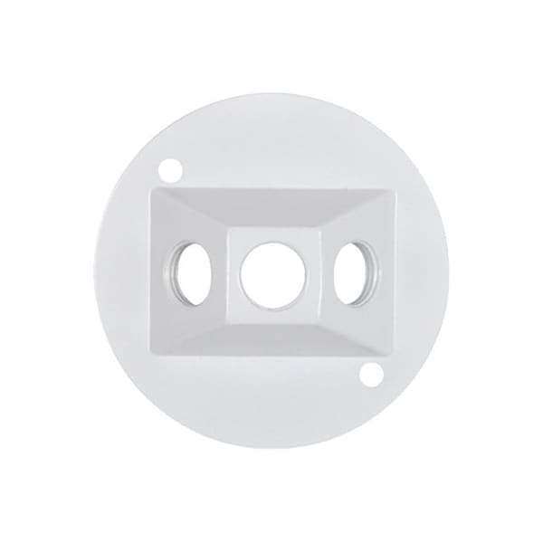 Hubbell ME WHT WP RND LampCover - RC-3-N-W