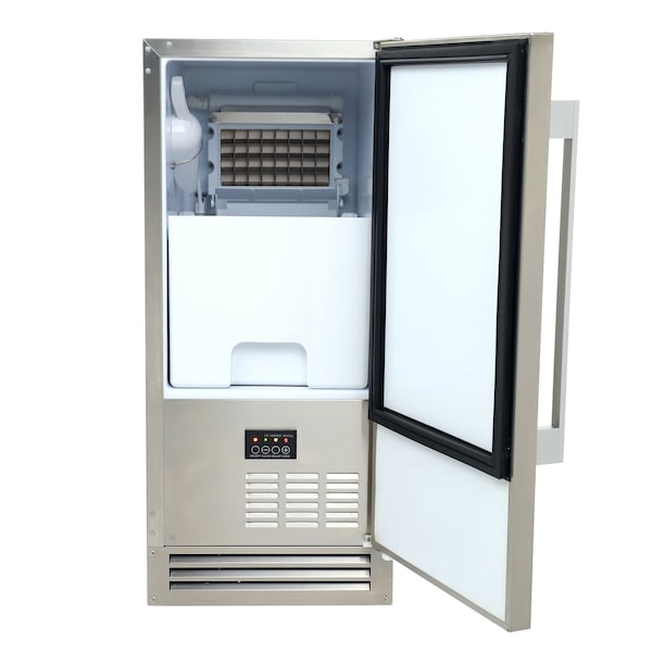 Avanti Outdoor Built-In 15 in. Ice Maker, Stainless Steel - OIM1550U3S