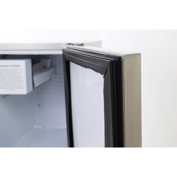 Maxx Ice Shallow Depth Outdoor Built-In Undercounter Ice Maker, 15 in., 25 lbs, Crescent Cubes, Stainless Steel - MIM25CO