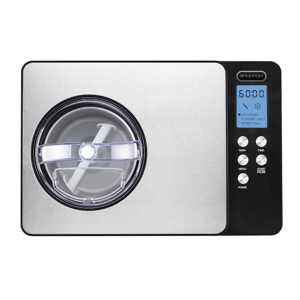 Whynter Ice Cream Maker, Stainless Steel, Overall Depth - Ice Machines: 11" - ICM-200LS