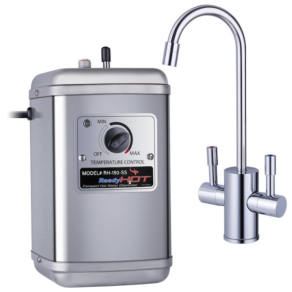 Ready Hot Compact Hot and Cold Water Dispenser with Chrome Faucet - 41-RH-150-F560-CH