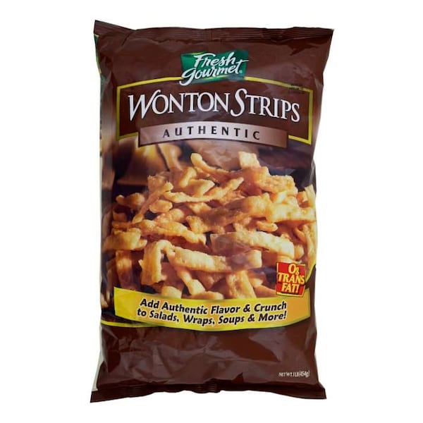 Tiras de Wanton frescas Gourmet Fresh de 1 lb, paquete de 10 - 55650