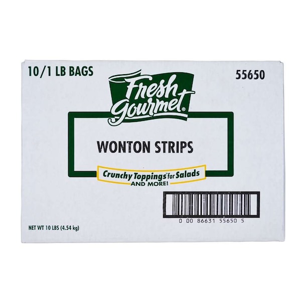 Tiras de Wanton frescas Gourmet Fresh de 1 lb, paquete de 10 - 55650