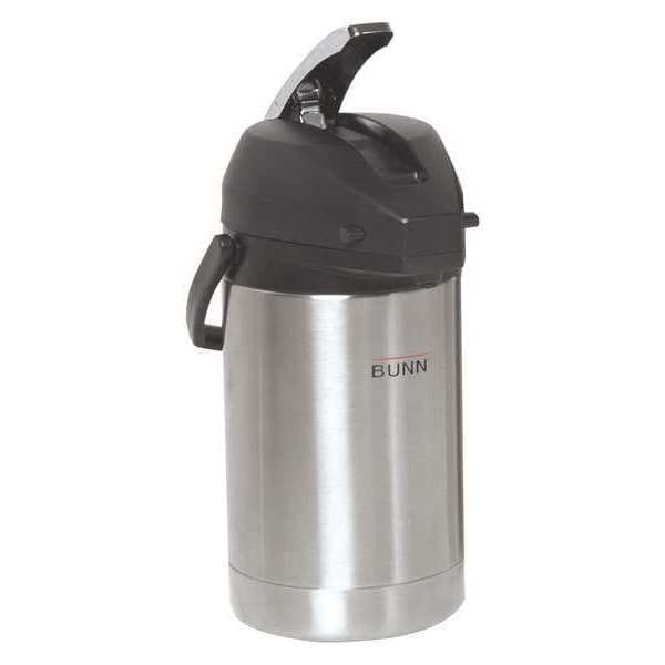 Bunn Stainless Steel 2.5 L Coffee, 2.5 Liter, Airpot, Stainless Steel - 32125.0000