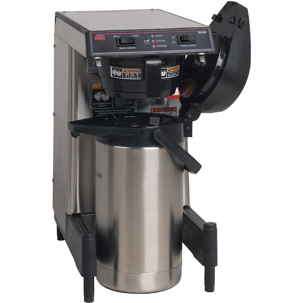 Bunn Stainless Steel Drip 102 oz. Airpot Coffee Brewer - WAVE15S-APS