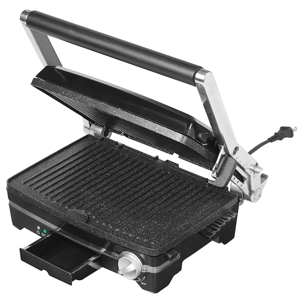 Starfrit The Rock 1,500-Watt Panini Maker with Reversible Plates - 024505-002-0000