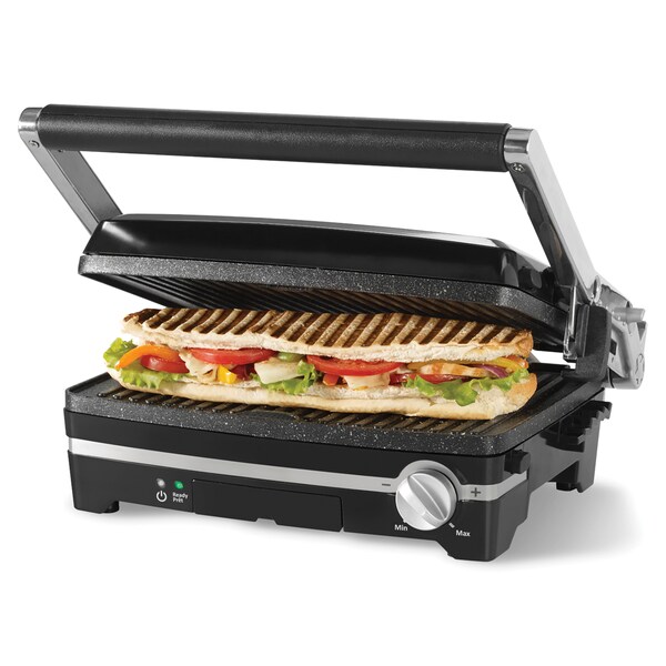 Starfrit The Rock 1,500-Watt Panini Maker with Reversible Plates - 024505-002-0000