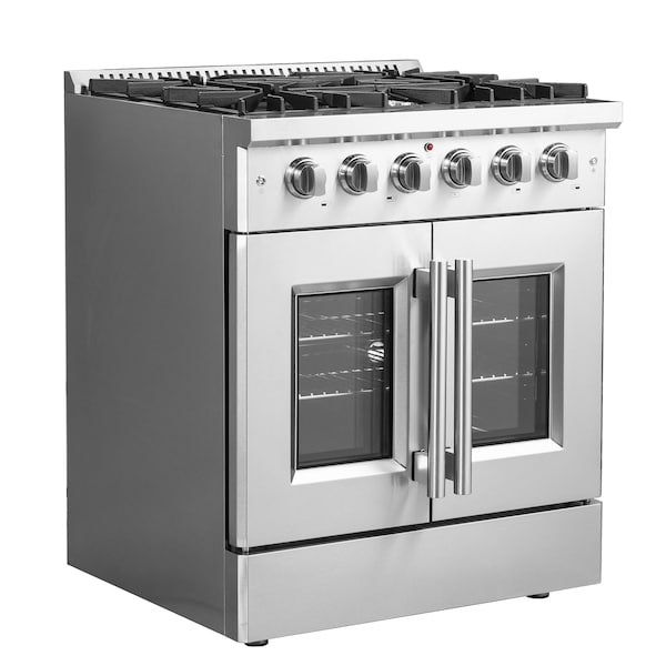 Forno Galiano 30In. Freestanding French Door Gas Range - FFSGS6444-30