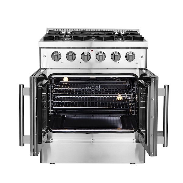 Forno Galiano 30In. Freestanding French Door Gas Range - FFSGS6444-30